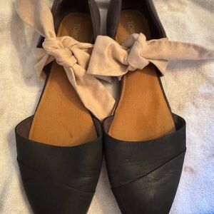 TOMS Jutti D’Orsay Black, Grey and Light Pink Flats